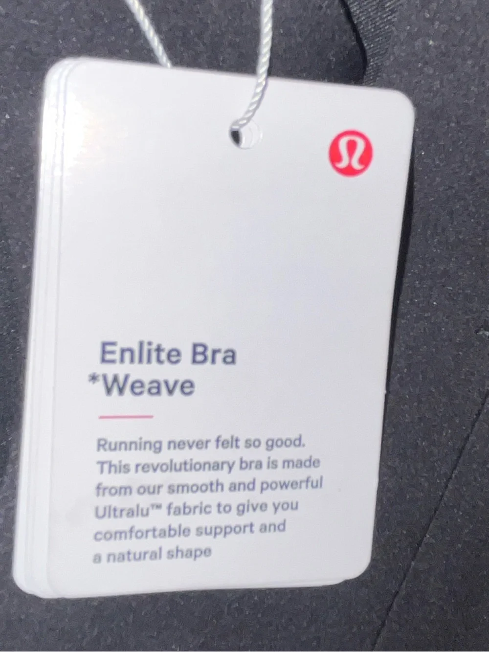 Lululemon Enlite Bra Weave Black Sports Bra Size 32DD NWT